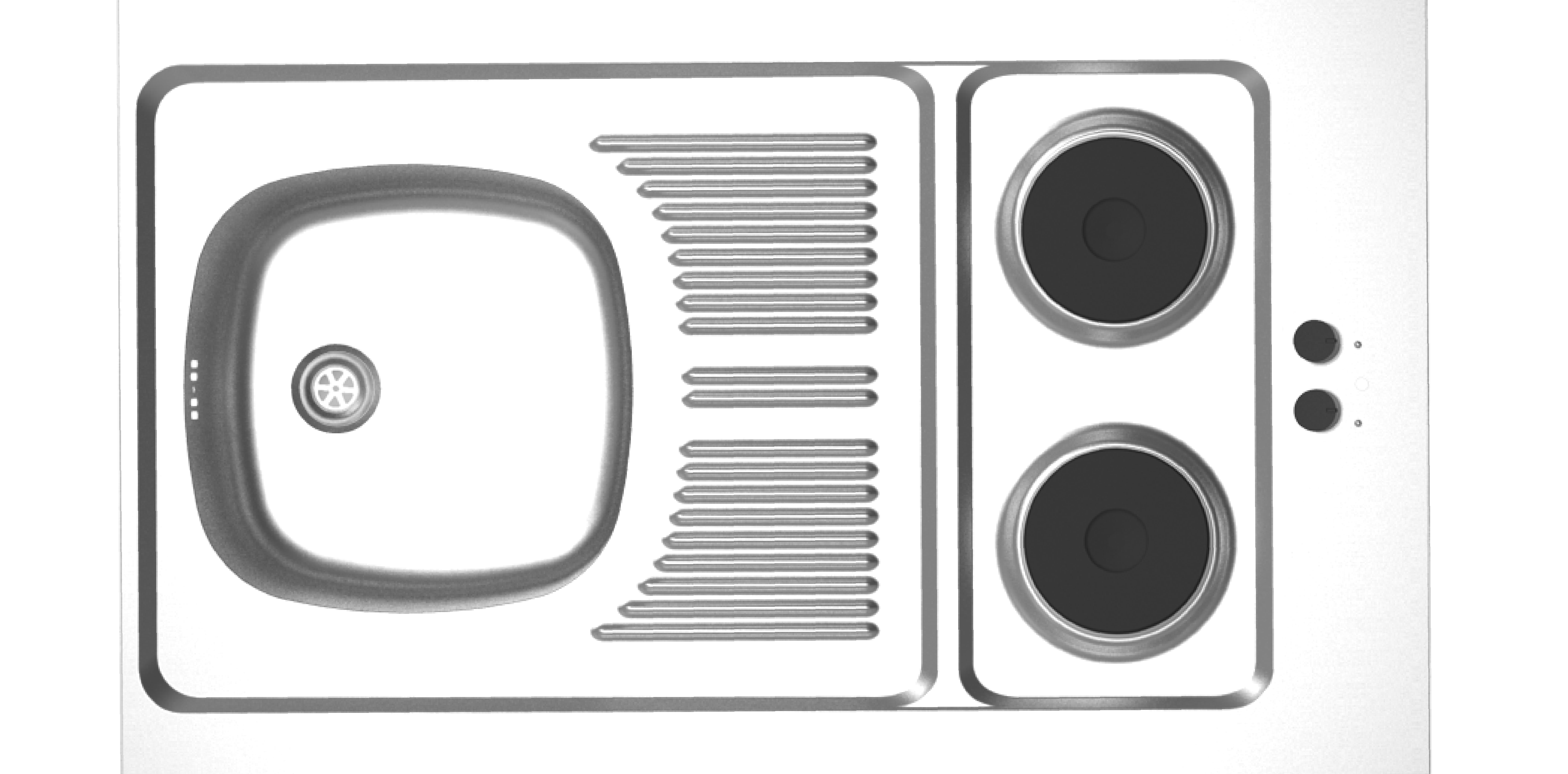 evier cuisinette CPAE 100 cm